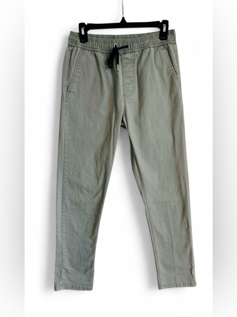 Forever 21 Men's Gray Drawstring Straight Leg Pants Jeans Pockets Size Small